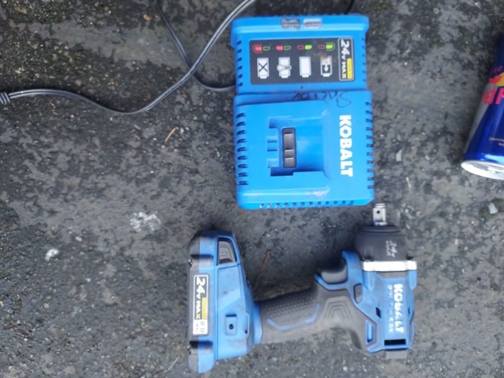 Kobalt 1/2 Inch Impact W/ Battery And Charger