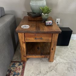Rustic End Table 