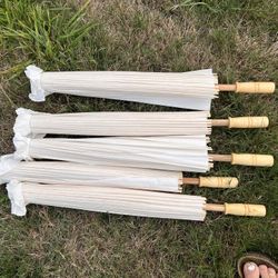 White Paper Umbrellas 