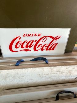 Coca Cola plexiglass sign