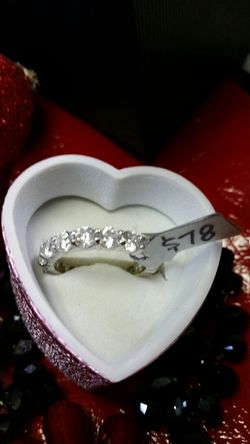 Eternity .925 cz diamond ring size 9