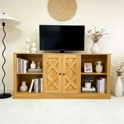 100% Brand New in box TV Stand Buffet Cabinet with Doors