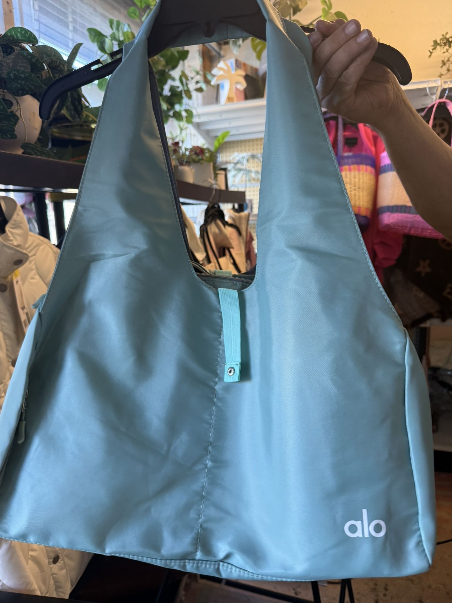 Alo Yoga(original) Tote Bag , Green Color