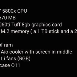 Desktop Gaming PC 5060 Ti Asus Lian Li AMD Ryzen