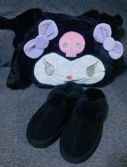 Black Slippers  by Style & Co with Kuromi Shoulder Bag
