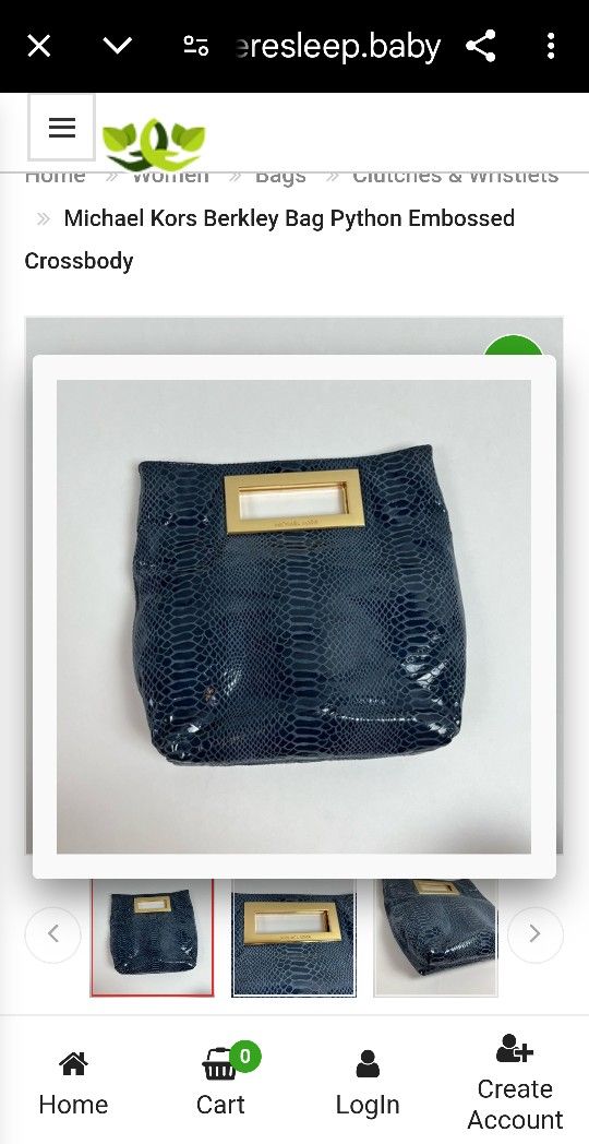 MICHAEL KORS BERKLEY EMBOSSED CROSSBODY