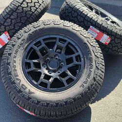 17” RIMS TOYOTA TACOMA 4RUNNER WHEELS GT TIRES FJ CRUISER TUNDRA SEQUOIA LEXUS GX460 GX470 TRD PRO 6X139.7 BLACK BRONZE SILVER 265/70R17 