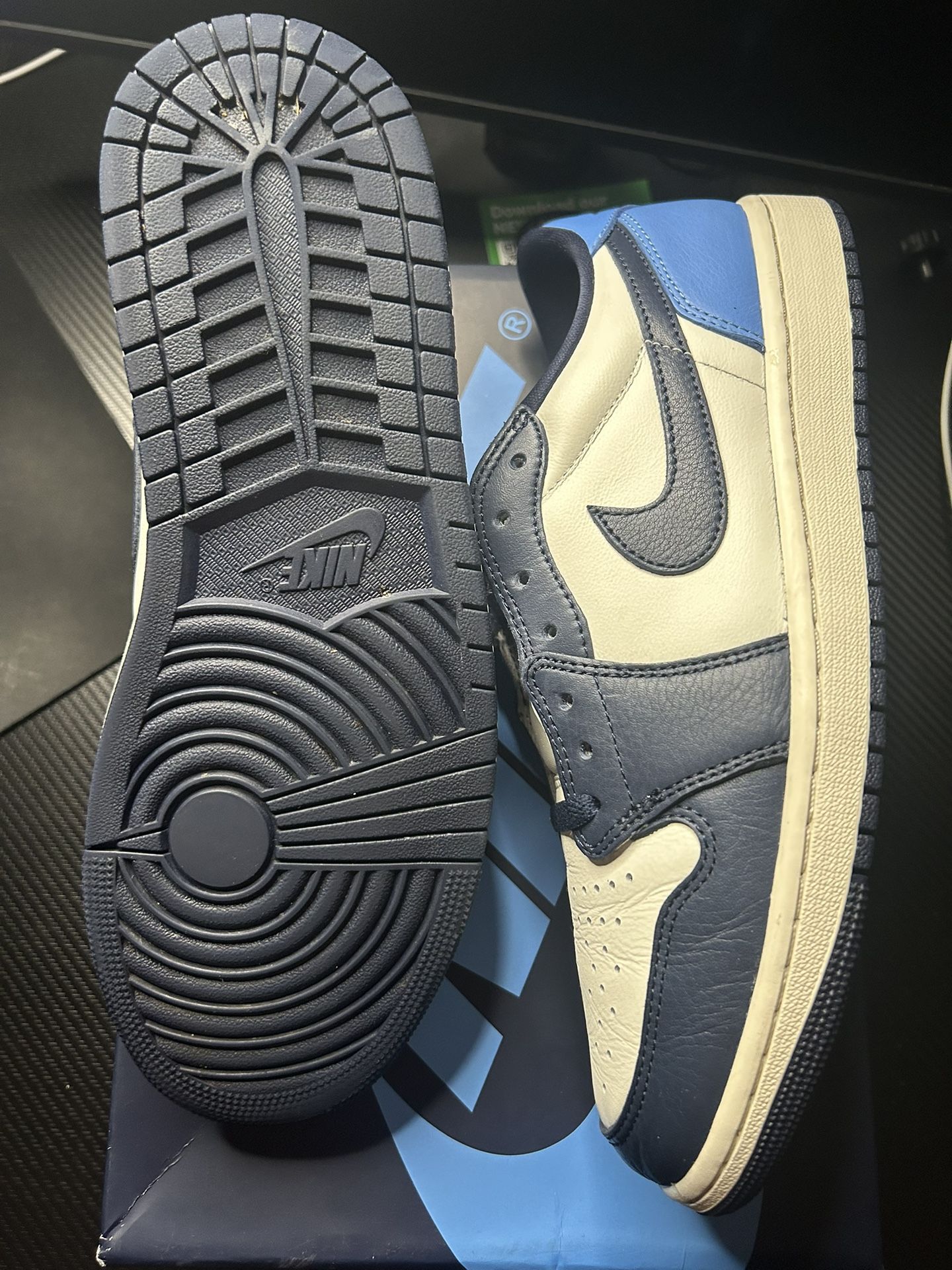 Jordan 1 Low Obsidian UNC Size 11 Used