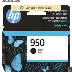 New Hp Black Ink Cartridge # 950. Retails $44+ Reduced Price Firm 