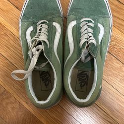 Lightly Worn Green Vans
