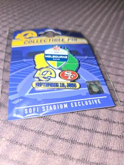 NFL Los Angeles Rams vs San Francisco 49ers Melbourne Game Pin 2026