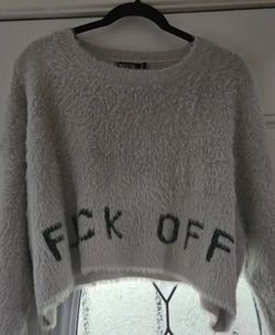 F**k Off Fuzzy Cozy Sweater