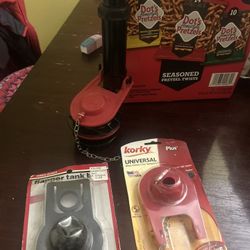 Toilet Flush Valve Assembly, 2 Flappers