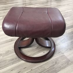 Leather Ottoman Or Chair With Good Condition