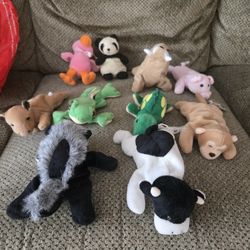 10 Plush Beanies Or Toys