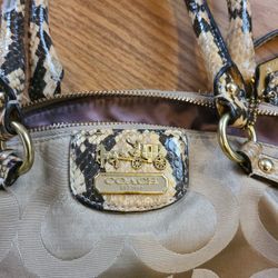 Coach Handbag 18650 Madison Art Sateen Sophia