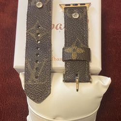 Authentic Sparkl brand LV Apple Watch wrist band for sale. 