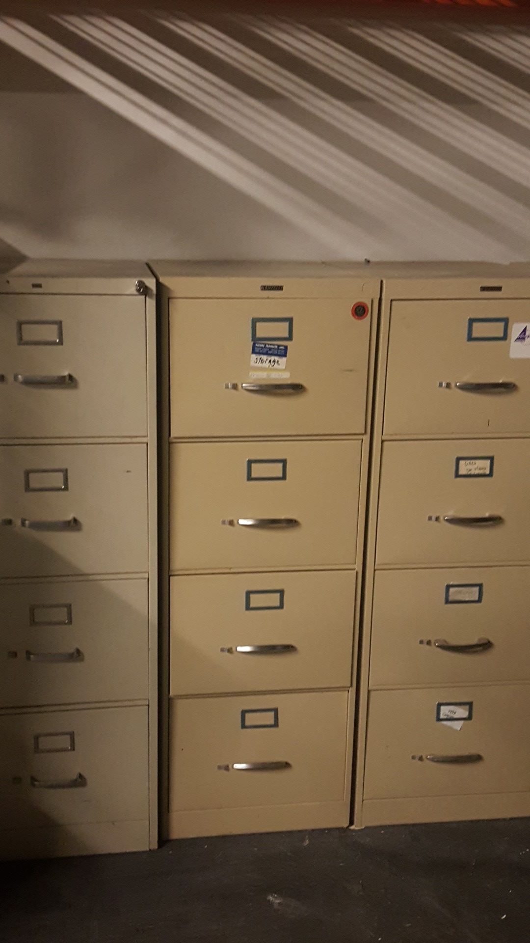 File cabinets.