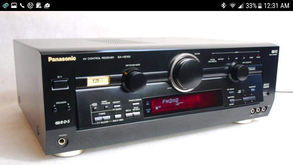 Panasonic SA-HE100 6x100 Watts Receiver