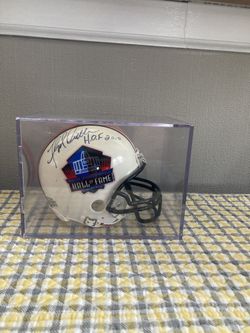 Floyd Little Signed Hall Of Fame 2010 Football Mini Helmet
