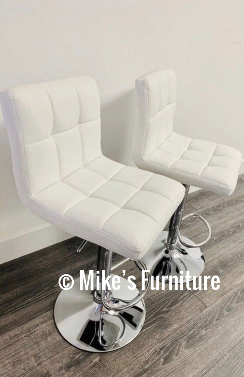 New Adjustable Bar Stools (3 Colors Available ) Black White Gray