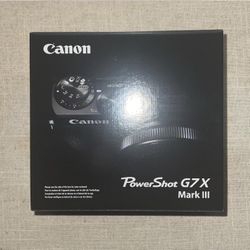 Canon Powershot G7x Mark III 