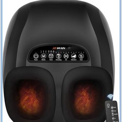 Shiatsu Foot Massager Machine with Heat : Deep Kneading Foot Massager with Vibration & Compression for Plantar Fasciitis & Neuropathy - Gifts for Wome