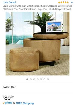 Foot stool with storage