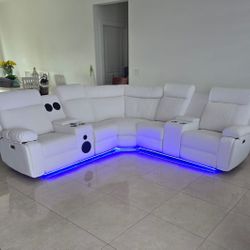 Brand New Power Reclining Sectional Sofa / Sofa Seccional Reclinable Electrico … Fast 🚚