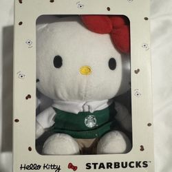 Hello Kitty Starbucks Plush NIB