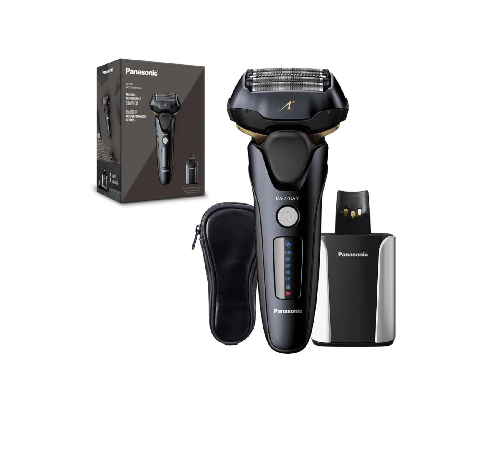 Panasonic ARC5 Shaver (ES-LV97-K) - Wet/Dry, Clean Station, Open Box, Black