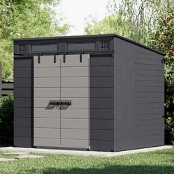 Suncast Modernist 8'x7' Dual Barn Door Storage Shed