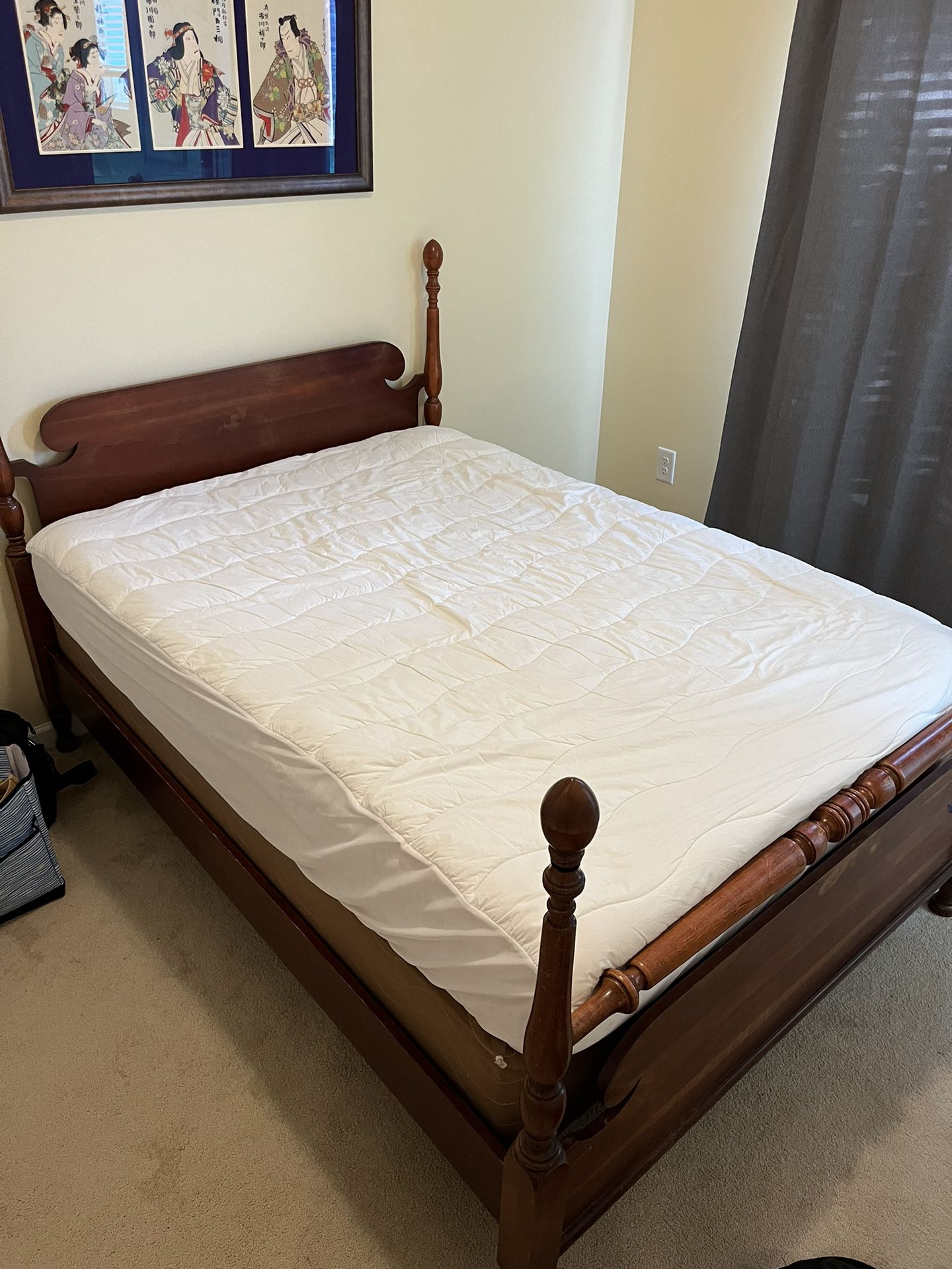 Bed Frame (Full) With Mattress And Box Spring