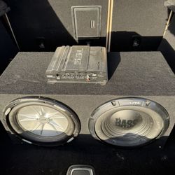 (2) 12” Subwoofers And Amplifier 