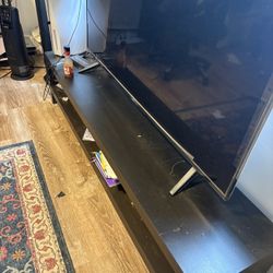 TV Stand Dark Wood - Like New 