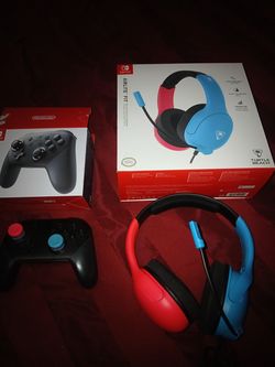 Switch Pro Controller & Airlite Fit Headset