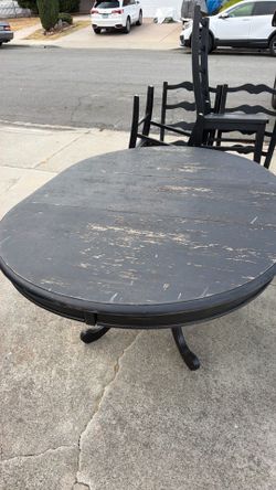 Free wood table with 4 chairs