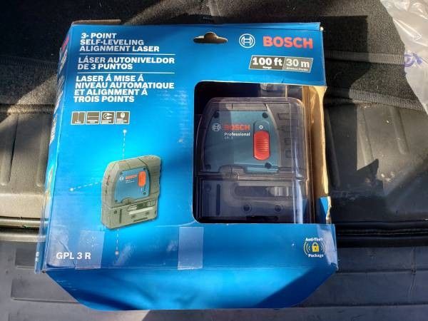 Bosch 3 Point 3 Point 100 Ft Self Leveling Beam Laser Level With