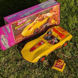 Vintage 1979 Barbie Super' Vette Remote Control Corvette w/ Original Box & Instr