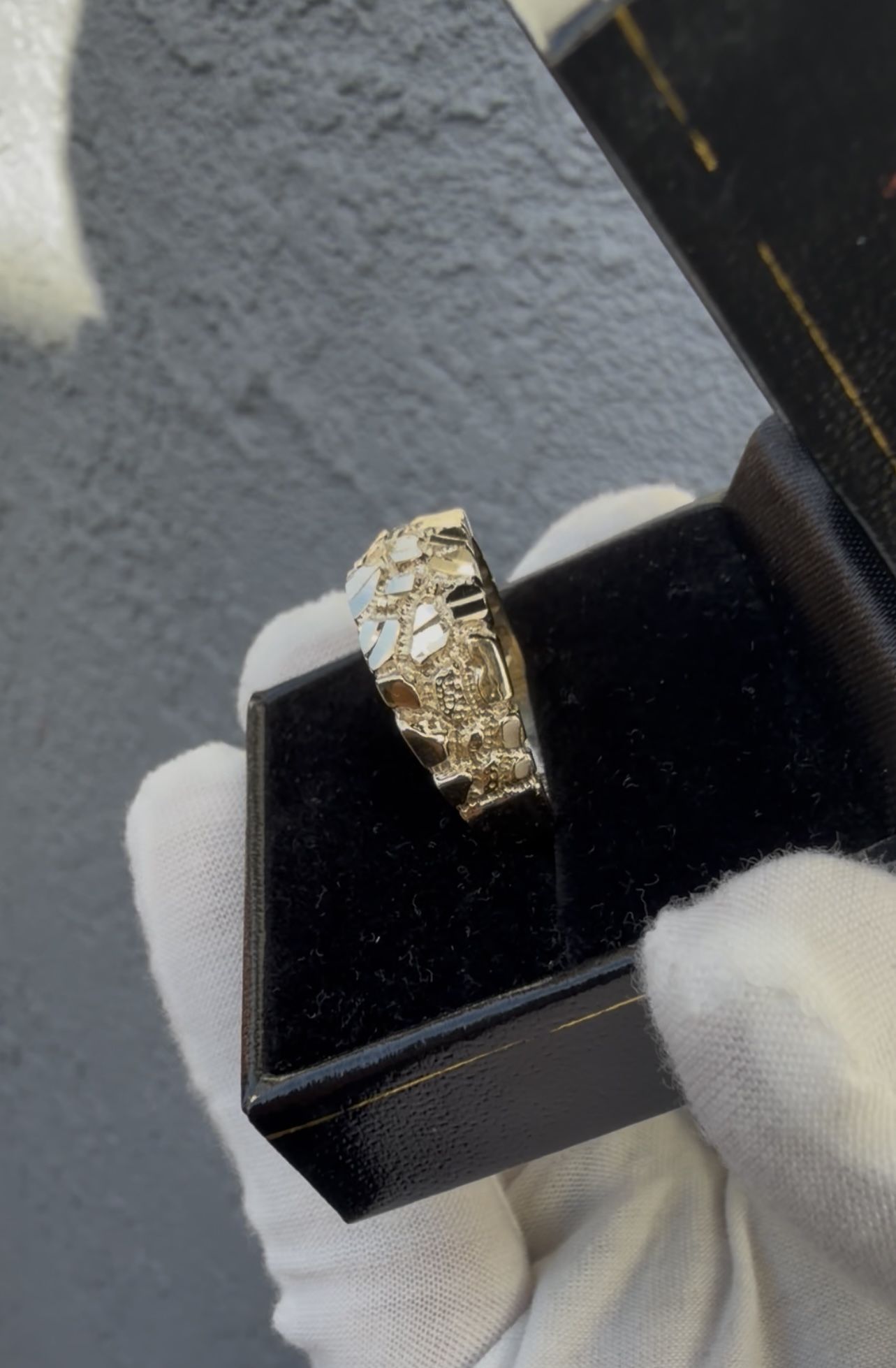 14k Gold Nugget Ring