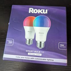 Brand NEW Roku Smart Home Smart Bulb SE  2-Pack with 16 Million Color Options , 12 Watts