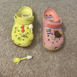 Sponge Bob and Patrick crocs size 9 men’s no box