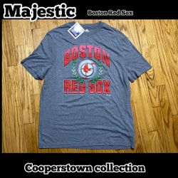 BOSTON RED SOX MAJESTIC COOPERSTOWN COLLECTION Men’s Sz XL T-Shirt New!! 
