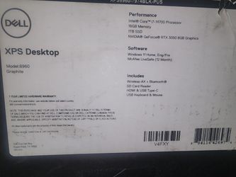 Dell XPS 8960 Desktop Computer (Gaming)