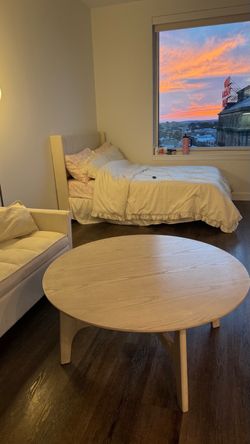 Round Wooden Coffee Table