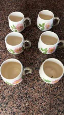 6 Franciscan Ware Mugs