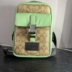 Green COACH Satchel