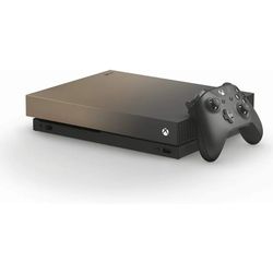 Microsoft Xbox One X 1TB, Gold Rush Special Edition Battlefield V Console