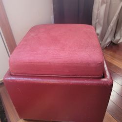 Ottoman With Tray And Storage
