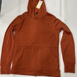 Boy' Tech Fleece Hooded Sweatshirt - All in Motion, Copper Orange, XXL (18)
